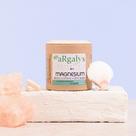 Magnésium, Vitamine B6 et Zinc - 60 gélules Argalys