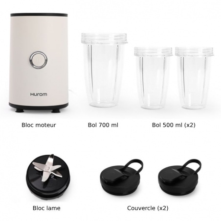 Power Blender 900W - Gris Titane Hurom