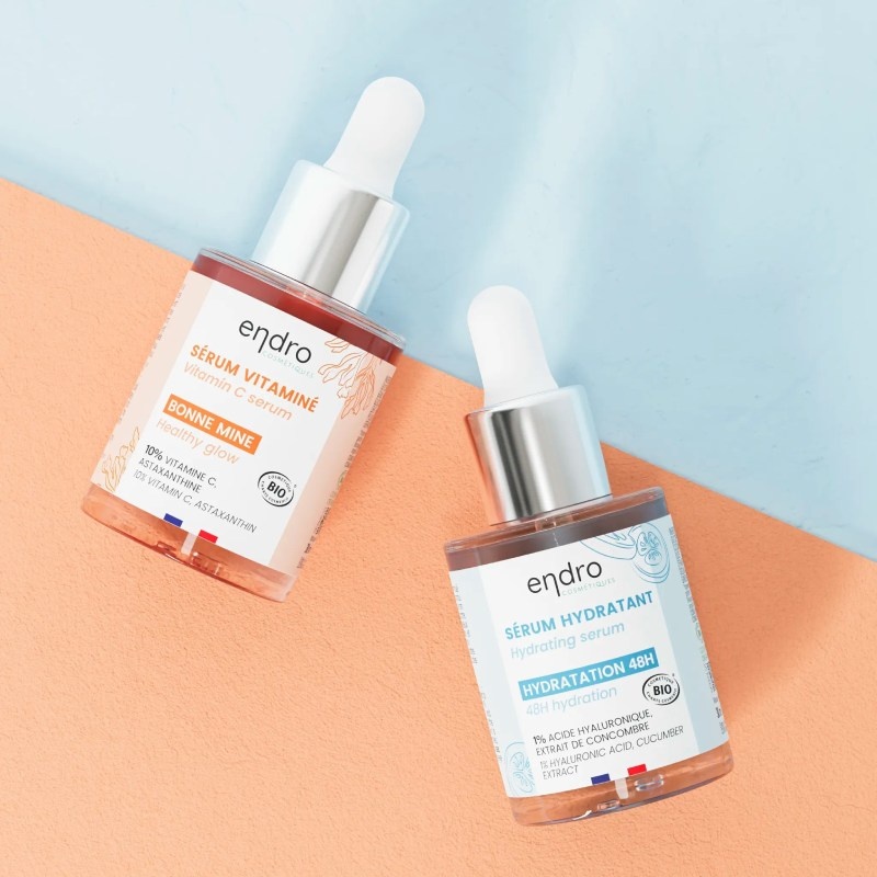 Duo Peau Lumineuse - Sérum vitaminé & Sérum Hydratant Endro Cosmétiques