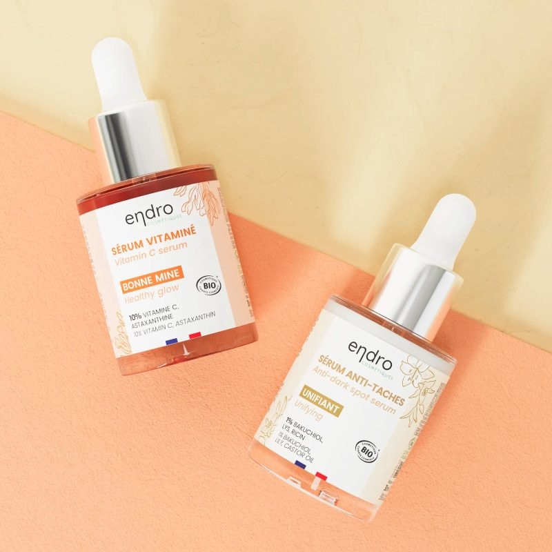 Duo Peau Unifiée - Sérum vitaminé & Sérum Anti-tâches Endro Cosmétiques