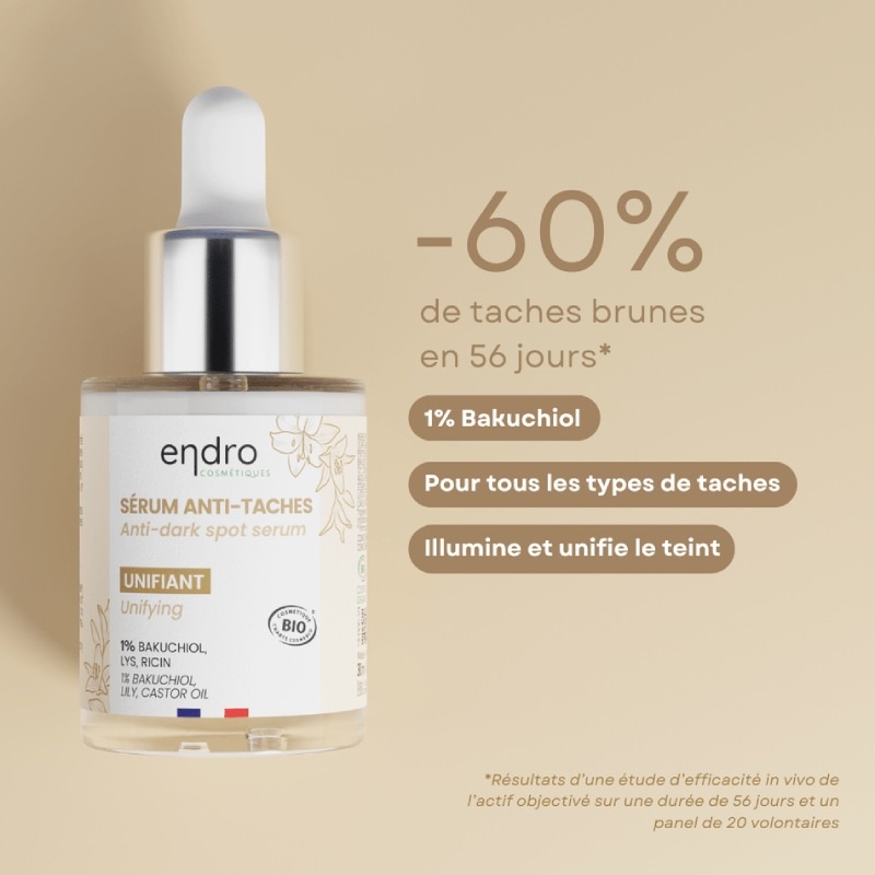 Duo Peau Unifiée - Sérum vitaminé & Sérum Anti-tâches Endro Cosmétiques