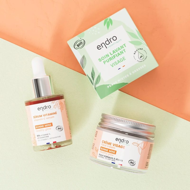 Routine Bonne Mine - Savon, Sérum vitaminé & Crème Bonne Mine Endro Cosmétiques