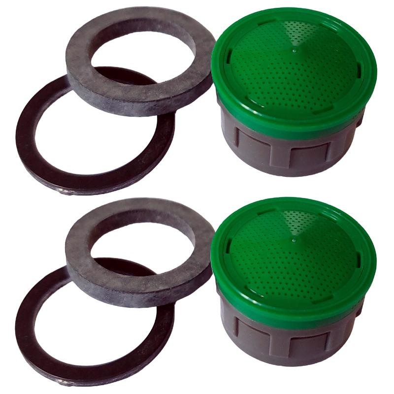 Lot de 2 x Aérateur régulateur de débit pour robinet 5L/min Eqwergy