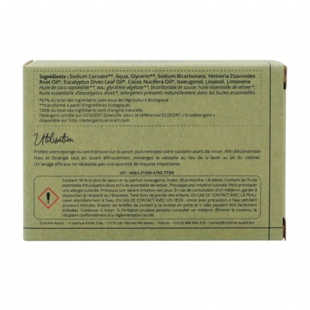 Savon vaisselle à l'huile de coco, Eucalyptus & Vetiver Comme Avant