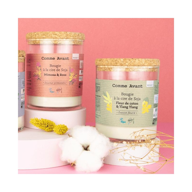 Bougie naturelle à la cire de soja Comme Avant