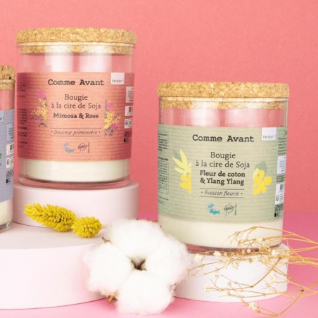 Bougie naturelle à la cire de soja Comme Avant