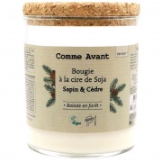 Bougie parfumée à la cire de soja - Sapin et Cèdre Comme Avant