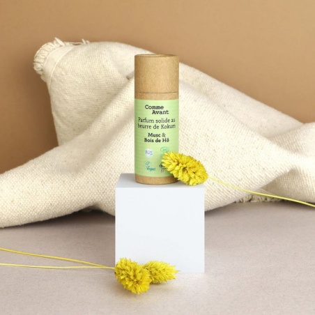 Parfum solide pour homme Musc et Bois de Hô Comme Avant