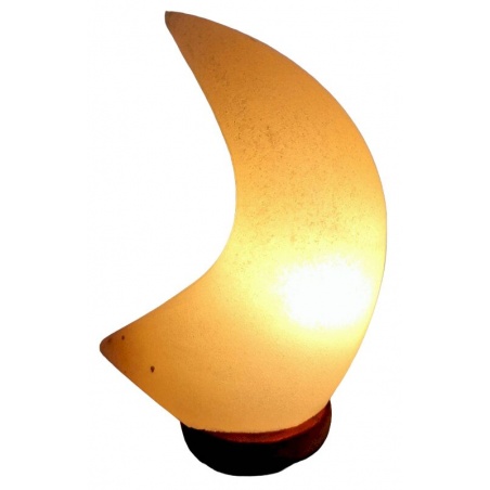Lampe de Sel Croissant de Lune blanche Esoterra - Esoterra