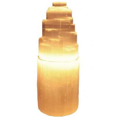 Lampe Sélénite Monolithe 20 cm Esoterra - Esoterra