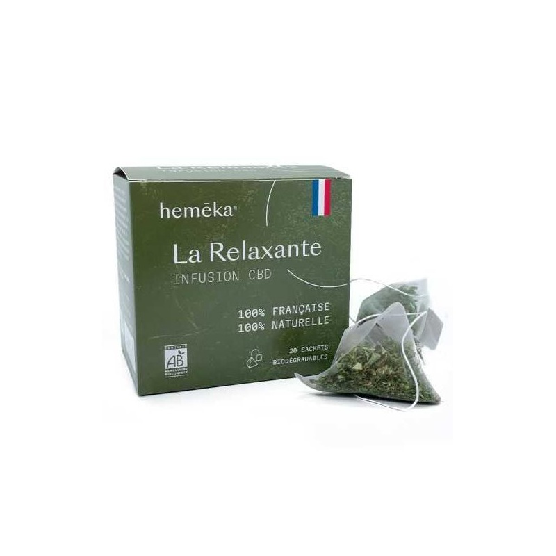 Infusion Chanvre CBD La Relaxante - 20 sachets Heméka