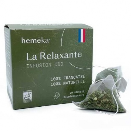 Infusion Chanvre CBD La Relaxante - 20 sachets Heméka - Heméka