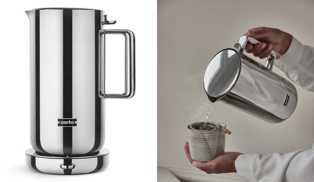 Bouilloire électrique Kettle Aarke en inox