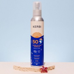 Crème solaire bio Famille Kerbi SPF50