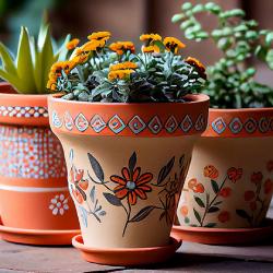 idée cadeau : Pot de fleurs décoratif