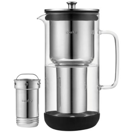 carafe filtrante aarke purify verre inox