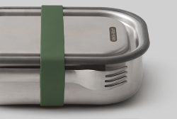 boite repas inox Black&Blum : fourchette et sangle